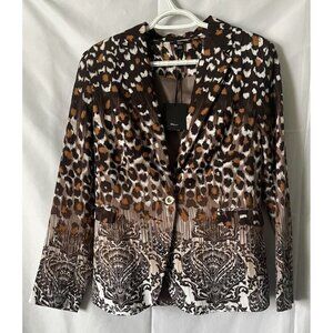 Milano Leopard Baroque Blazer Mob Wife Aesthetic NWT